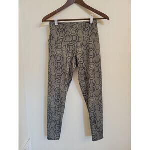 Onzie Green Snake Skin Print Yoga Leggings Size S/M